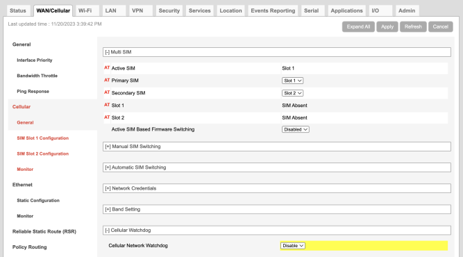 Minimizing Data Usage with Sierra Wireless AirLink Management Service 8 ALEOS Watchdog