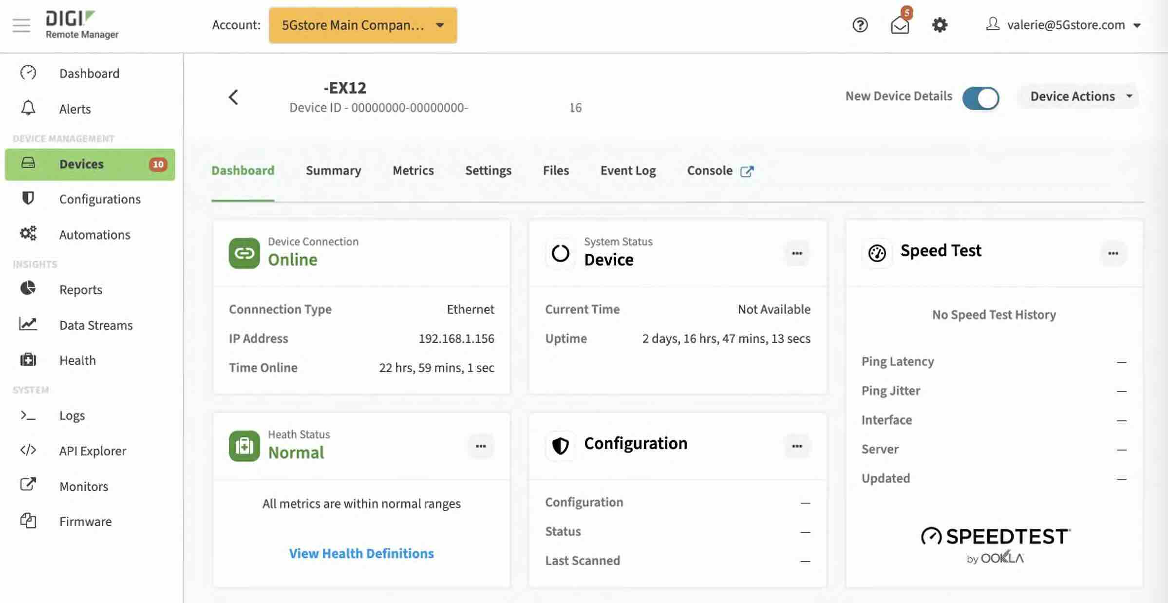 New Updates for Digi International Products 5 DRM Dashboard 1