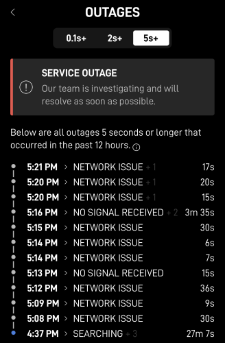 Starlink Outages 3