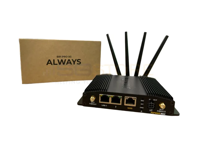 Pepwave MAX BR1 Pro with 5G/Cat 20 LTE + PrimeCare - MAX-BR1-PRO-5GD-T-PRM