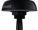 Pepwave Mobility 40G 5-in-1 Antenna for LTE/GPS - Black - QMA - Front View of Antenna