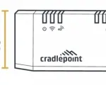 Ericsson Cradlepoint NetCloud Essentials for SOHO - E100 Cat 4 - 5 Yr - Side View - Dimensions 