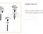 Poynting White Puck Antenna (2xCell) - Spigot mount
