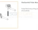 Poynting White Puck Antenna (2xCell) - Horizontal pole mount