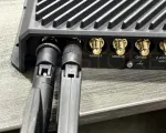 Ericsson Cradlepoint R1900-5GB (1 yr NetCloud Essentials) - Closeup of cell ports (antennas not included)
