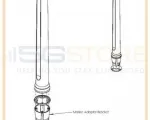 Poynting Omni-493 Marine & Coastal LTE/5G Antenna - Mounts to standard bracket, 1-14 TPI adapter incl