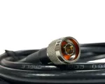 25 Foot Ultra Low Loss Cable (LMR400 Equivalent) (N/Male & RP-SMA/Male Connectors) - Black - N Male end