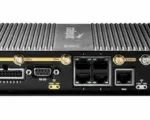 1-yr TAA Compliant NC Mobile Essentials Plan and IBR1700 router with WiFi (1200Mbps modem), no AC power supply or antennas, Nort - Back - WiFi ports, power, serial, LAN/WAN