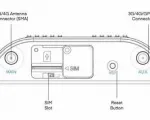 5-yr TAA Compliant NC IoT Gateway Essentials Plan and IBR200 router with WiFi (10 Mbps modem) for AT&T and Generic - Back View - Diagram 
