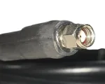 40 Foot Ultra Low Loss Cable (LMR400 Equivalent) for WiFi Antennas (SMA/Female & RP-SMA/Male Connectors) - Black - RP-SMA Male connector