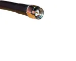 10 Foot Low Loss Cable (RG58 Equivalent) (SMA/Female & SMA/Male Connectors) - Black - SMA Male connector end