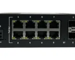 TSW202 Managed PoE+ Ethernet Switch - Port side view