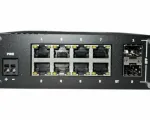TSW212 Managed Ethernet Switch - Port side view