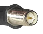 40 Foot Ultra Low Loss Cable (LMR400 Equivalent) for WiFi Antennas (RP-SMA/Female & RP-SMA/Male Connectors) - Black - RP-SMA Female connector
