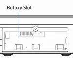 3-yr TAA Compliant NC Enterprise Branch Routing Essentials Plan, Advanced Plan, and E400 (5G Modem), Americas - Detailed side view (battery slot)