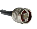 10 Foot Low Loss Cable (RG58 Equivalent) (SMA/Male & N/Male Connectors) - Black - N Male connector end