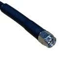 6 Foot Low Loss Cable (RG58 Equivalent) (SMA/Male Connectors) - Black - SMA Male connector