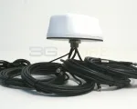 MobileMark White LTM Thru Roof Antenna (2xCell,2xWiFi,1xGPS) - Antenna and five cables
