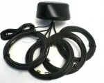 MobileMark Black LTM Thru Roof Antenna (2xCell,2xWiFi,1xGPS) - Antenna and five cables