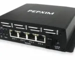 Pepwave SIM Injector for HD1/HD2 Dome & Others - Front/Side View - Ethernet Ports, Sim Slots 