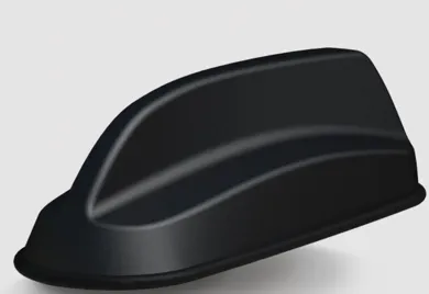 Panorama Sharkfin Antenna (2xLTE, 1xWiFi, 1xGPS) - Black - No Cables - SHKG-7-27-S24-58