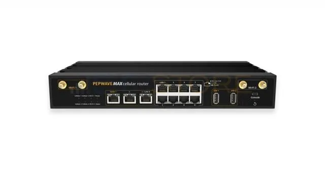 Pepwave MAX HD4 MBX w/ 4x 5G/Cat 20 LTE Global Modems - MAX-HD4-MBX-5GD-T