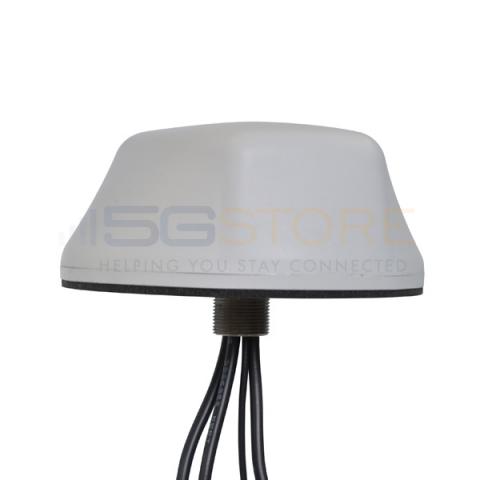 MobileMark White LTM Thru Roof Antenna (2xCell,1xWiFi,1xGPS) - 3' Cables - LTM402-3C3C3J2C-WHT-36