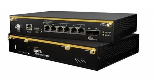 Peplink Balance 310 5G with 5G/Cat 20 LTE and Cat 12 LTE Modems - BPL-310-5GH-R-T-PRM