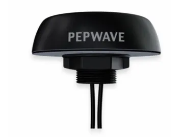 Pepwave Mobility 20G 3-in1 2x2 Mimo Antenna for LTE/5G/GPS - Black - QMA/male - 1 FT Cable - ANT-MB-20G-Q-B-1