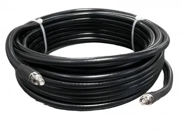 100 Foot Ultra Low Loss Cable (LMR400 Equivalent) (SMA/Male & SMA/Female Connectors) - Black - 