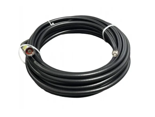 30 Foot Ultra Low Loss Cable (LMR400 Equivalent) (N/Male & SMA/Male Connectors) - Black - 