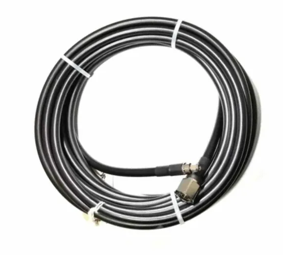 25 Foot Ultra Low Loss Cable (LMR400 Equivalent) (N/Male & RP-SMA/Male Connectors) - Black - 