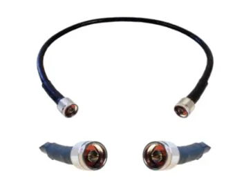 2 Foot Ultra Low Loss Cable (LMR400 Equivalent) (N/Male Connectors) - Black - 