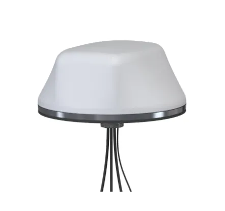 GNSS Multiband Surface Mount Antenna 4 cables: 2x 4G/5G Cellular, 1x WiFi, 1x GNSS - LTMG402-3C3C3J2C-WHT-180