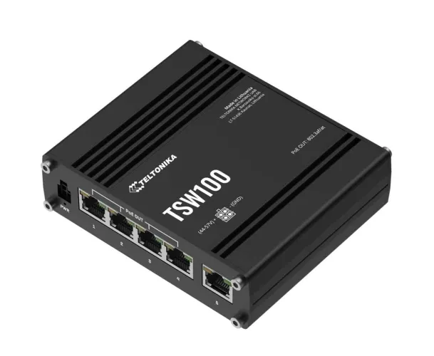 TSW100 Industrial PoE+ Ethernet Switch - TSW100010010
