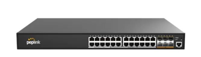 Peplink 24 Port PoE 2.5G Switch (650W) - PLS-24-2G-650W