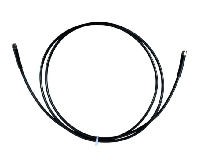 6 Foot Low Loss Cable (RG58 Equivalent) (SMA/Male Connectors) - Black - 