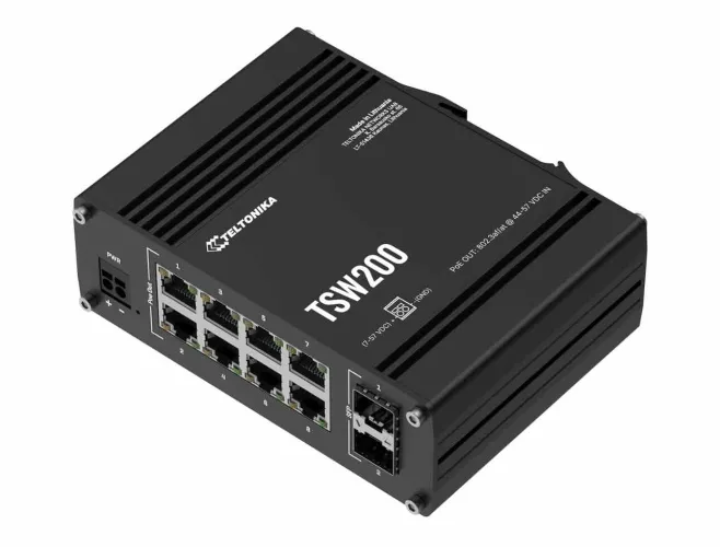 TSW200 Industrial POE+ Ethernet Switch - TSW2000000B0