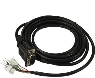 Ericsson Cradlepoint DB9 Black 3m Serial to GPIO Cable for IBR1100/ IBR1150, IBR1700, and product w/USB port w/adapter